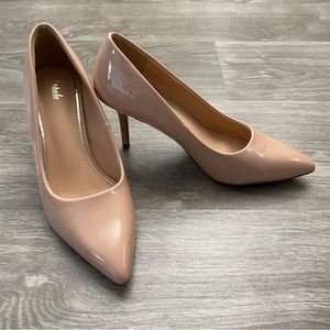NWOT Shein Patent Camel Closed Toe Stiletto High Heel Pump Size 36 (US 6)
